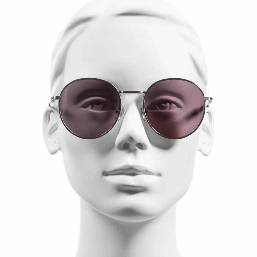 Wildfox Sunglasses: Dakota Deluxe (Antique Silver/Black) Blue Lenses New in Box - Picture 5 of 9